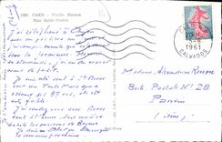 CPA Caen Vieille Maison Rue St Pierre 