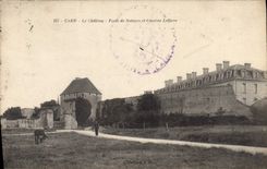 CPA Caen Le Chateau Porte de Secours et Caserne Lefevre 