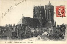 CPA Caen L'Eglise St Jean 