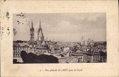 CPA Vue generale de Caen prise du Lycee 