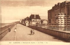 CPA Cabourg Boulevard des Auglais Les Villas 