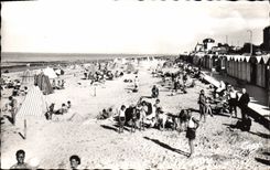 CPA Langrune sur Mer Calvados Vue d'ensemble de la Plage 