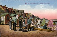 CPA Langrune Les Cabines sur La Plage 