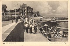 CPA Langrune Promenade de la nouvelle Digue 