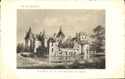 CPA En Normandie chateau de la Colombiere Calvados 