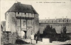 CPA Caen le chateau la porte de Secours 