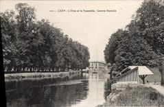 CPA Caen l'Orne et la Passerelle Caserne Hamelin 