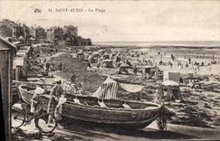 CPA Saint Aubin la plage 