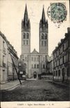 CPA Caen eglise Saint Etienne 