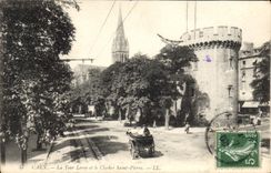 CPA Caen la Tour Leroy et le Clocher Saint Pierre 