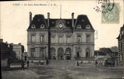CPA Caen la gare Saint Martin 