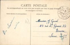 CPA Feue Demoiselle de Fontenailles faisait en 1745 partie de la terre ferme