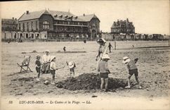 CPA Luc sur Mer le Casino et la plage 