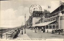 CPA Cabourg casino grand hotel et boulevard des Anglais 