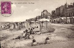 CPA Saint Aubin la plage 