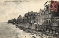 CPA Saint Aubin sur Mer Villas sur la Digue 