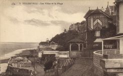 CPA Villerville les Villas et la plage 