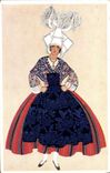 CPA La Normande Femme de Bayeux 1830 