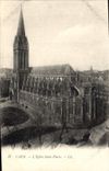 CPA Caen l'Eglise Saint Pierre 