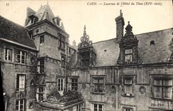 CPA Caen Lucarnes de l'hotel du Than XVI siecle 