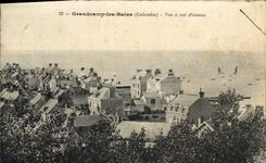 CPA Grandcamp les Bains Calvados vue a vol d'oiseau 