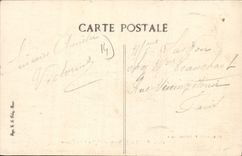 CPA Caen le Lycee et l'eglise Saint Etienne 