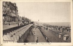 CPA Carboug la plage et la Digue 