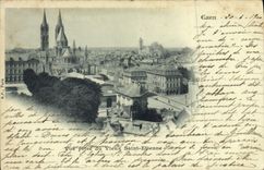 CPA Caen vue Prise du Vieux Saint Etienne 