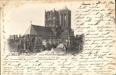 CPA Caen l'eglise Saint Jean 