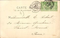 CPA Caen tour des Gens d'Armes 