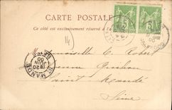 CPA Caen Abside de l'eglise St Pierre 