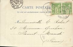 CPA Caen l'eglise St Pierre 