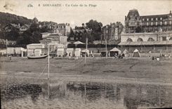CPA Houlgate un coin de la plage 
