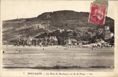 CPA Houlgate le Bois de Boulogne vu de la plage 