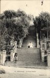 CPA Houlgate le grand escalier 