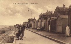 CPA Luc sur Mer su la Digue 