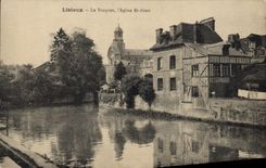 CPA Lisieux la Touques l'eglise St Desir 