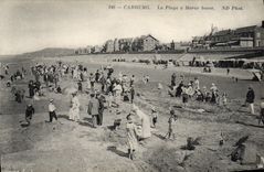 CPA Cabourg la plage a Maree basse 