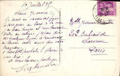 CPA Villers sur Mer la digue par gros temps