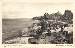 CPA St Aubin sur Mer vue generale de la plage 