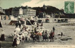 CPA Houlgate la plage et les hotels Imbert et de la Mer 