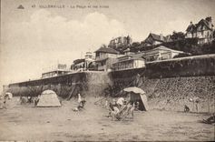 CPA Villerville la plage et les Villas 