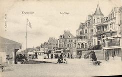 CPA Trouville la plage 
