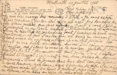 CPA Caen Calvados vue generale de la partie non sinstree Abside de l'Abbaye aux hommes et le vieux S