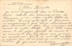 CPA Caen Calvados vue generale et Eglise Saint Pierre 