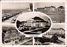 CPSM Cabourg Feripective de la plage La plage Normandy hotel la Grand hotel 