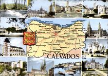 CPSM Calvados Clecy St Sever Vire Creully Caen Bayeux pont L'eveque Lisieux Falaise la Delivrande Is