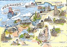 CPSM Les Provinces Francaises Normandie Pays d'Auge 