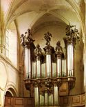 CPSM Ordre de Premontre Abbaye de Monday Calvados grandes orgues de l'eglise Parizot XVIII siecle 