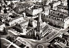 CPSM Caen Calvados eglise Saint Pierre 